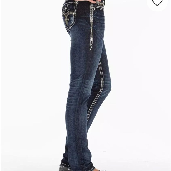 ROCK REVIVAL
Dania Easy Skinny Stretch Jean SIZE 27 Y2K - Picture 4 of 6